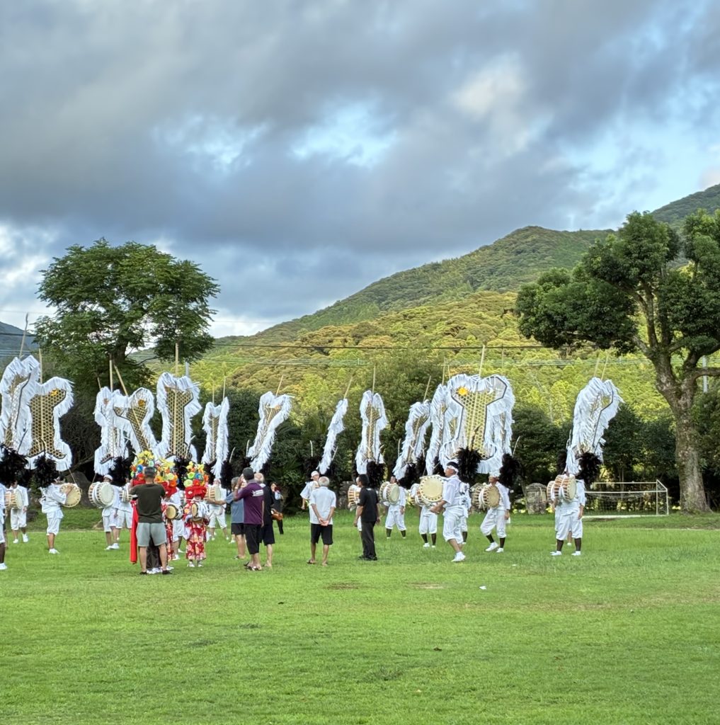 いよいよです。伊作太鼓踊り